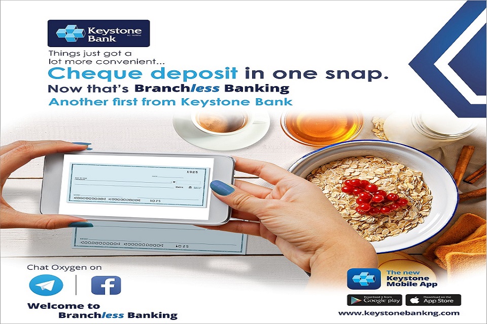 Keystone Bank Introduces First 'Cheque Deposit' in Mobile ...